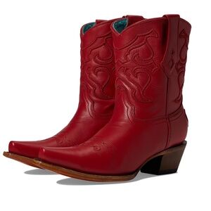 Corral Red Embroidered Ankle Boot - Size 9 - Still in Box!